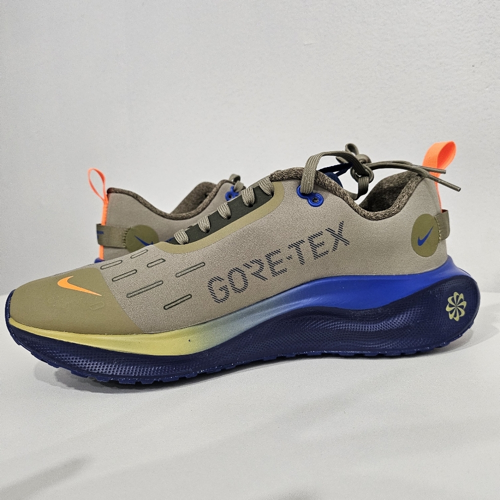 Nike ReactX Infinity Run 4 Gore-Tex Running Shoes Mens Size 8 Olive